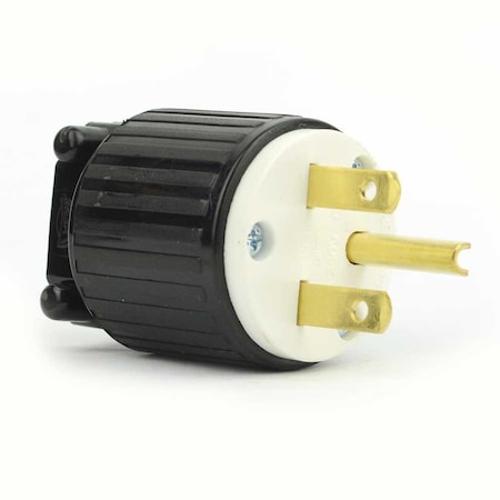Straight Electrical Plug 3 Wire, 15 Amps, 250V, NEMA 6-15P